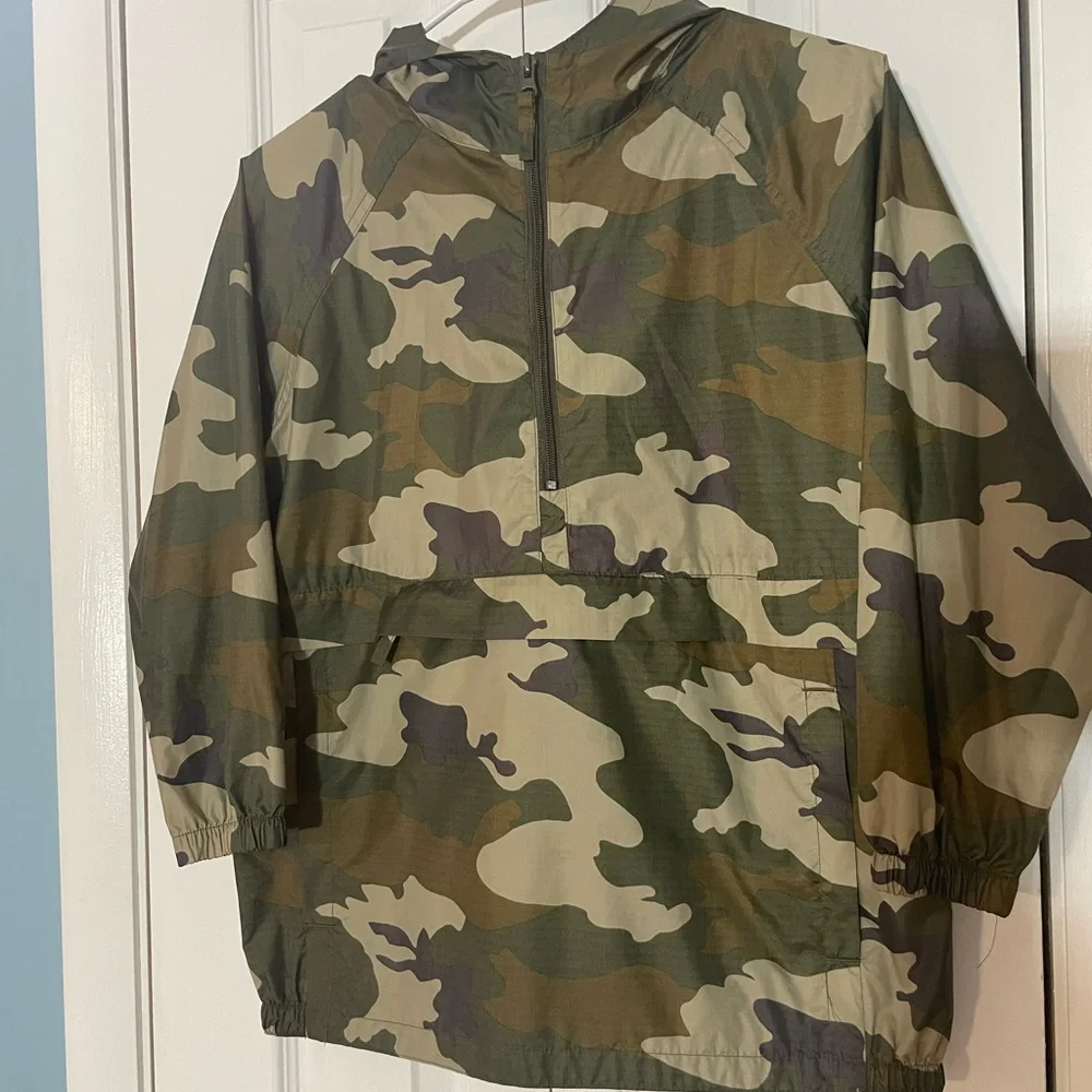 Easy-Pack Camo Childrens Place Anorak Weatherproof Lightweight Jacket Boys Sz M